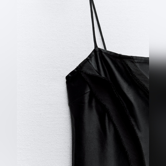 SALE! ZARA NWT SATIN EFFECT DRESS - Picture 12 of 12